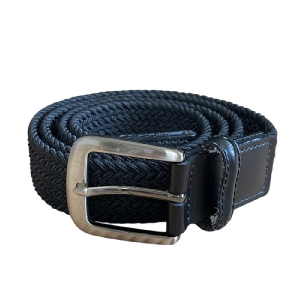 Mens Fabric Braided Web Belt Fully Adjustable Casual Everyday Style XL‎ 42-44
